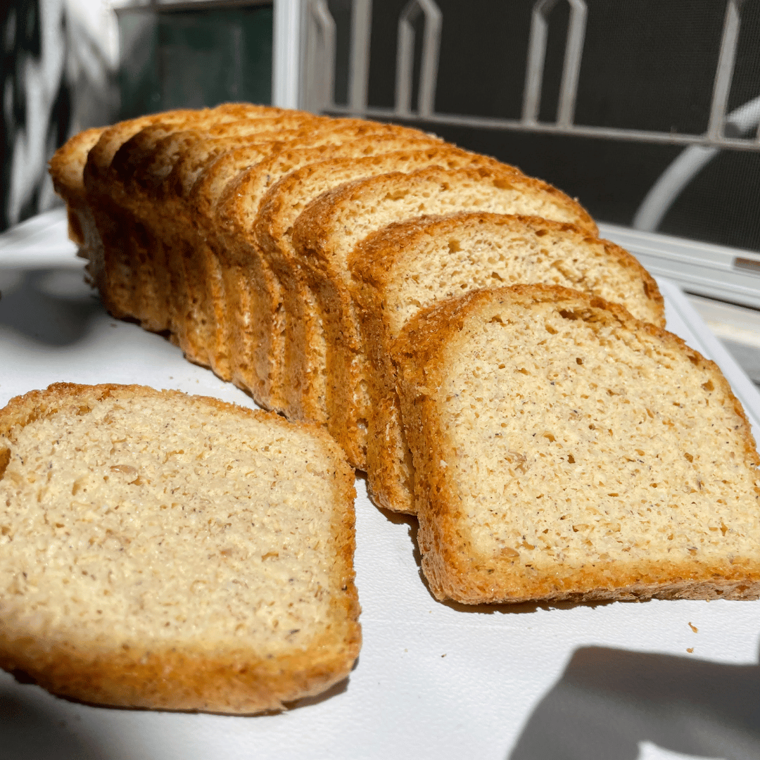Fatias de Pão de Amêndoas Tradicional (Fracionado) - Flor de Amendoa - Produtos Low Carb