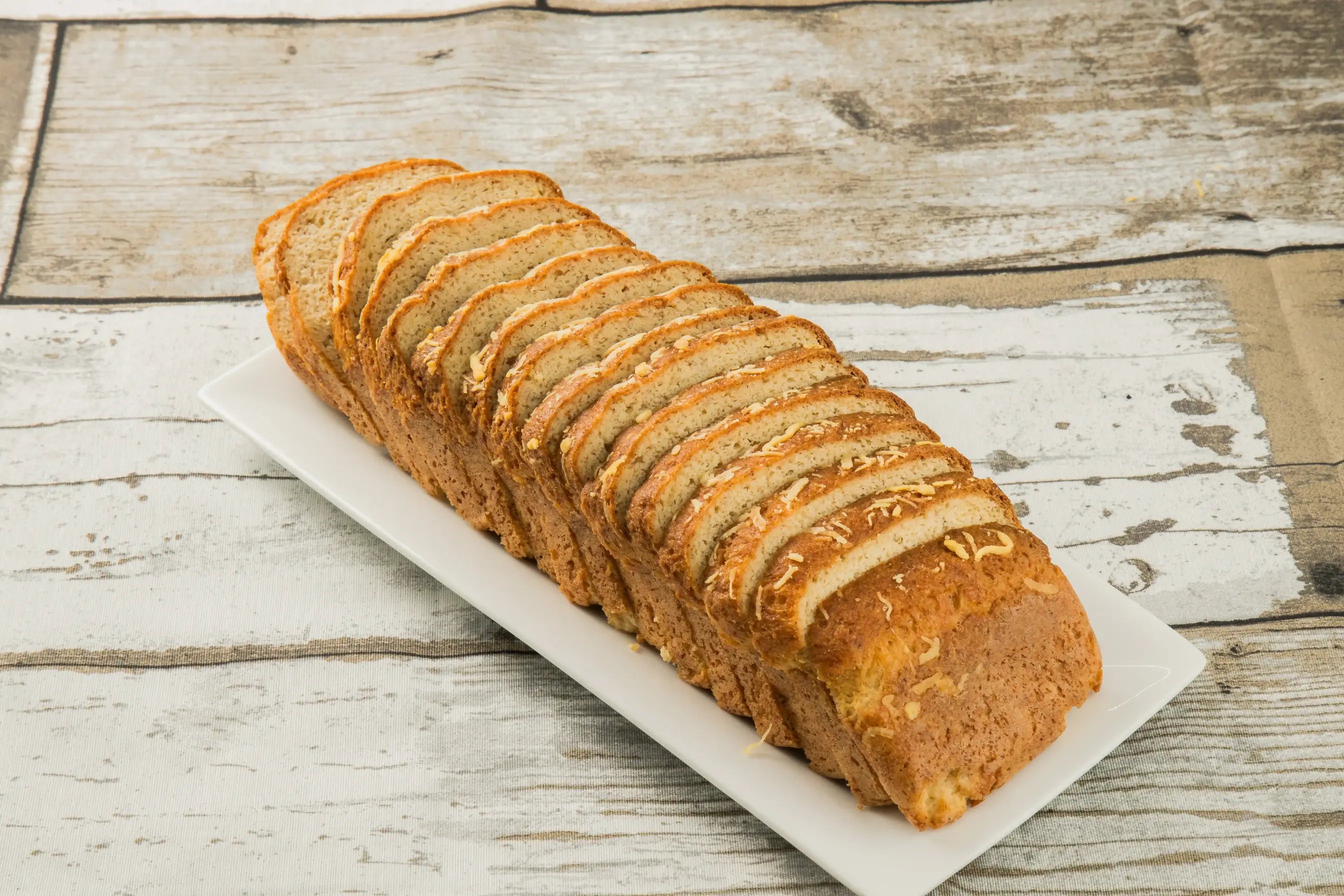 Pão de Amêndoas com Parmesão - Flor de Amendoa - Produtos Low Carb